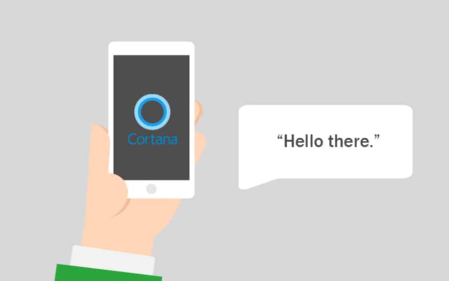 cortana voice search graphic