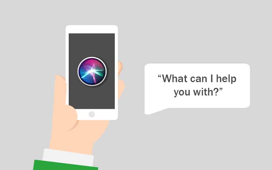 siri voice search graphic