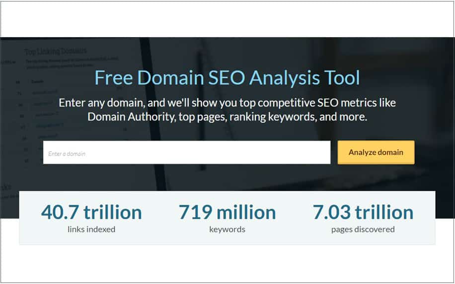 Free domain seo analysis on moz  - Guide to Domain Authority