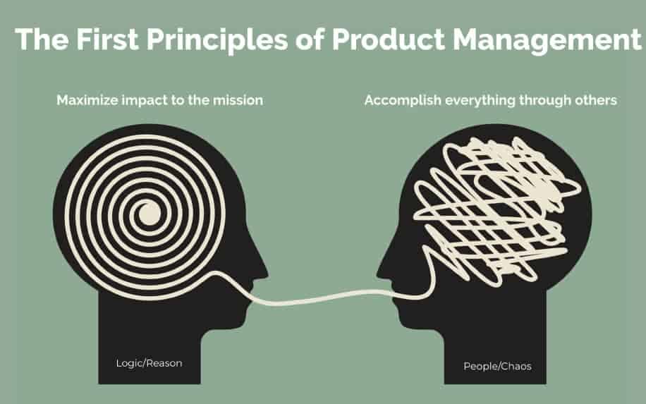 Key principles of product management infographic