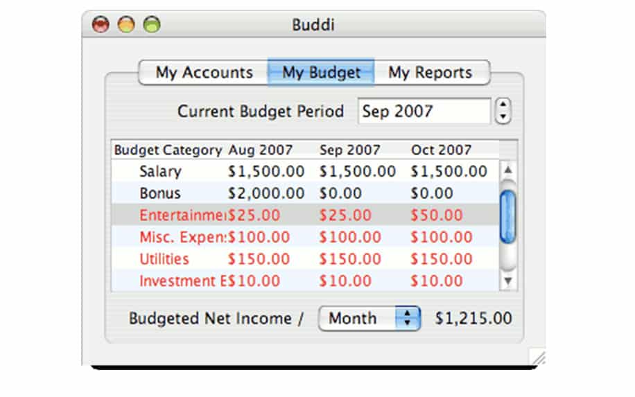 home budgeting software