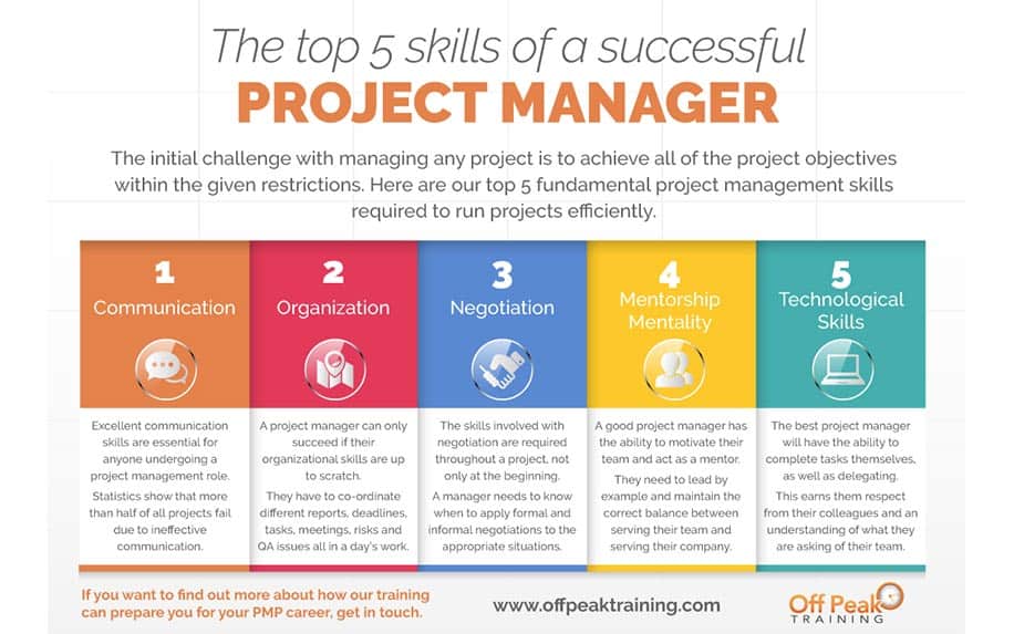 Successful project manager infographic