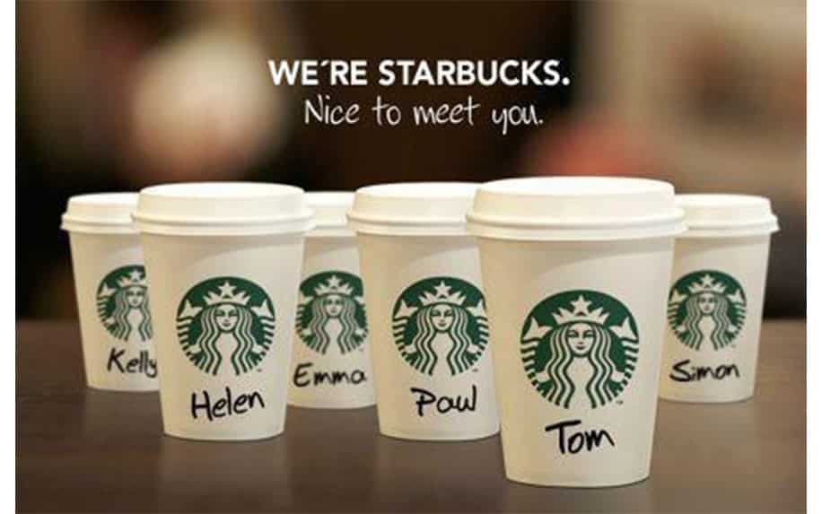 Viral Guerrilla Advertising Example Starbucks cups