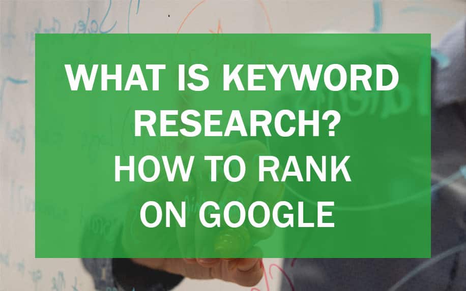 Ranking high on Google with keyword research