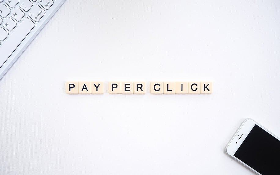 Pay Per Click Advertising Scrabble Tiles Image