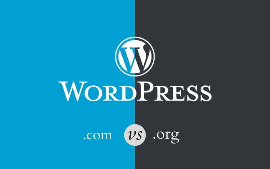 WordPress .com vs .org featured image