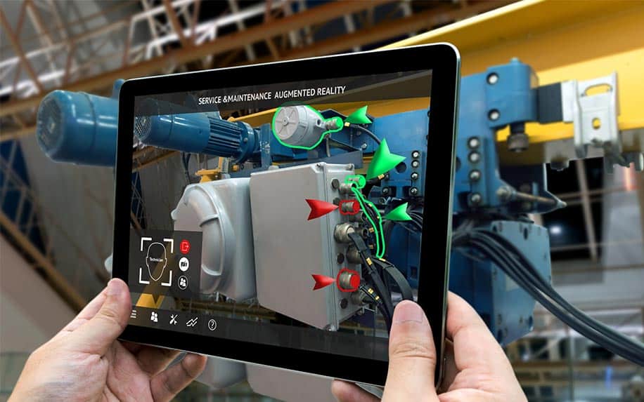 Augmented reality ads iPad image.