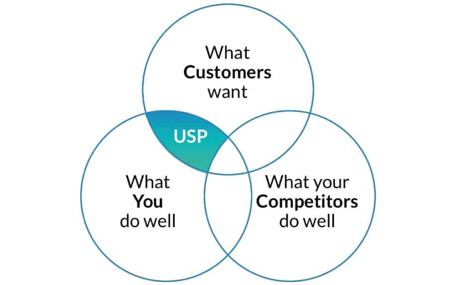 Strategic marketing plan USP infographic