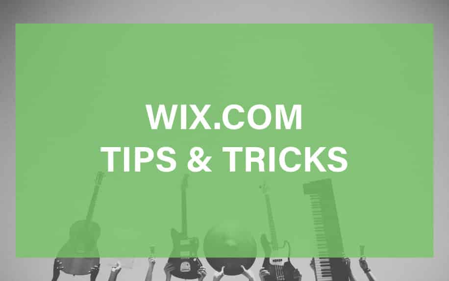 Add music to WIX Tips and Tricks graphic