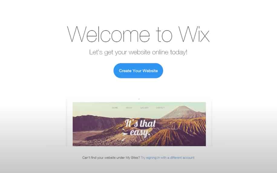 Create a WIX website for scratch