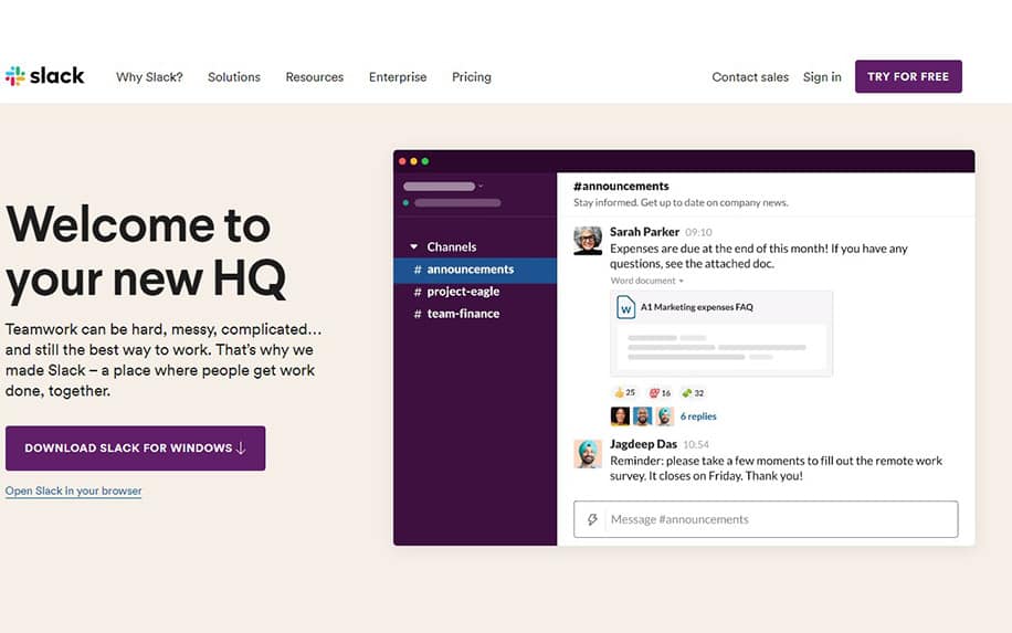 Slack Desktop screenshot