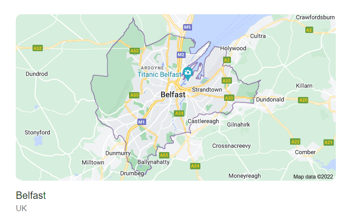 Belfast Map 