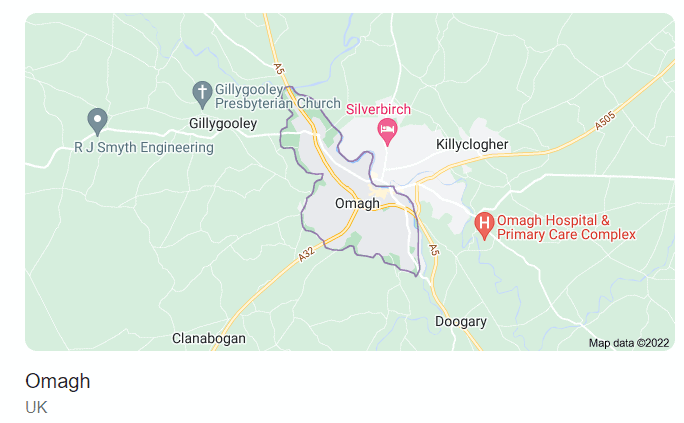 SEO Omagh - Omagh Map
