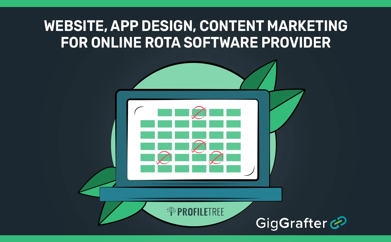 Website App Design and Content Marketing for Online Rota Software Provider