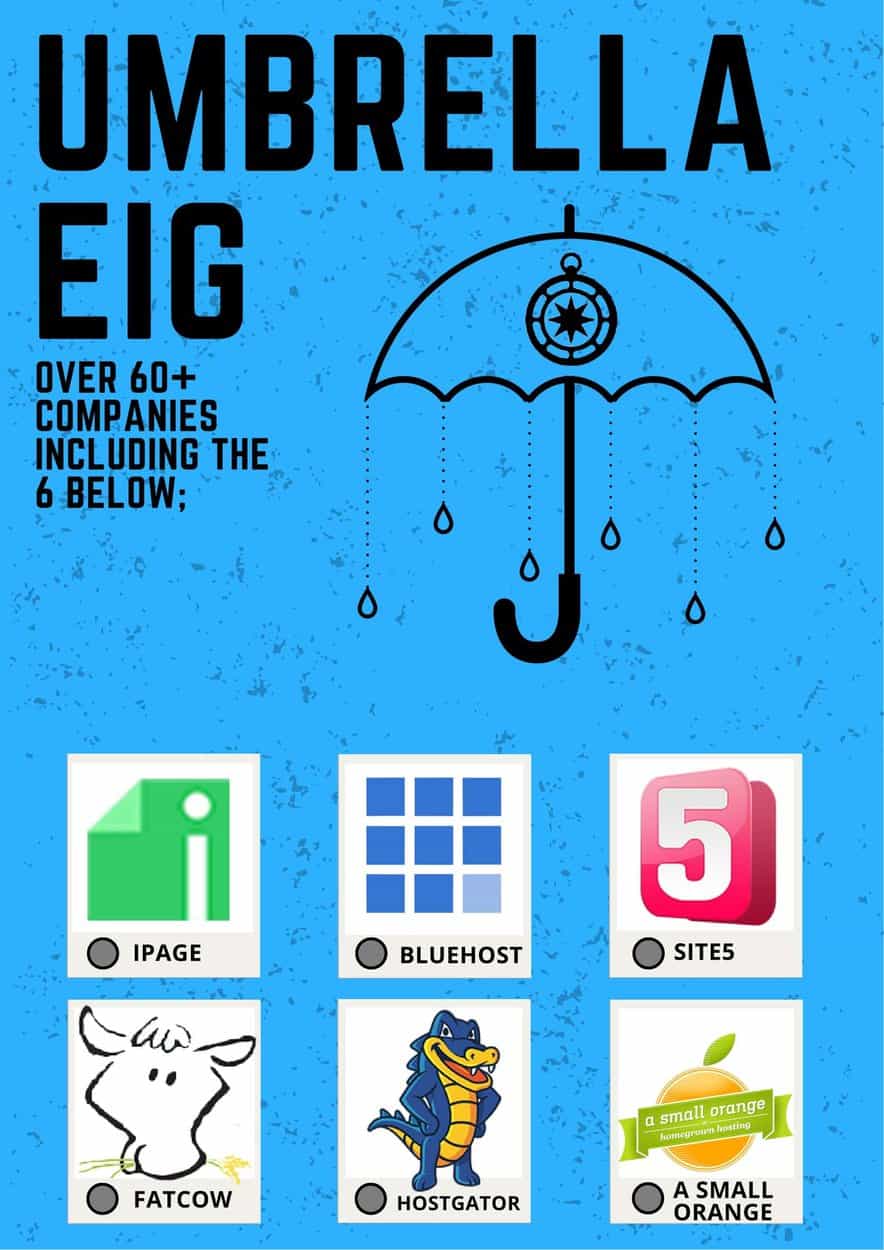 Umbrella EIG (Endurance International Group) Infographic
