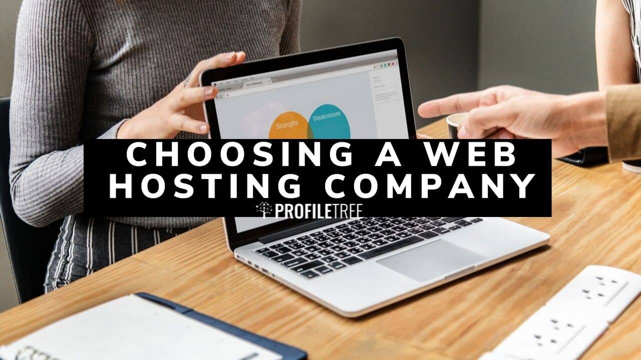 choosing a web hosting company - web company