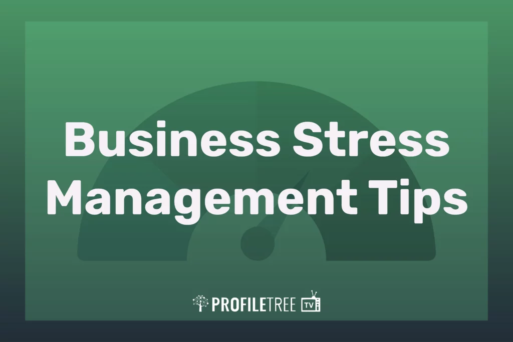 Business Stress Management Tips with Sean Connolly