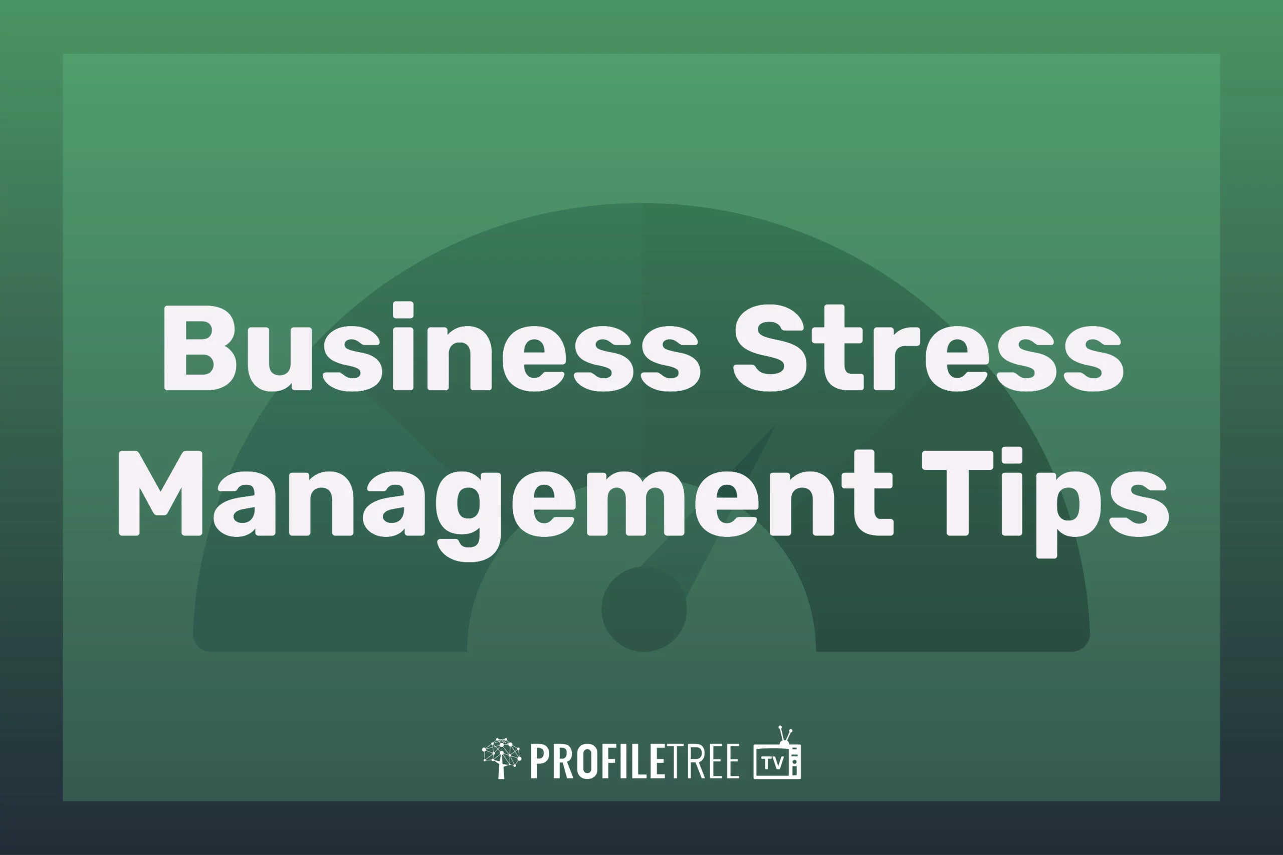 business stress management