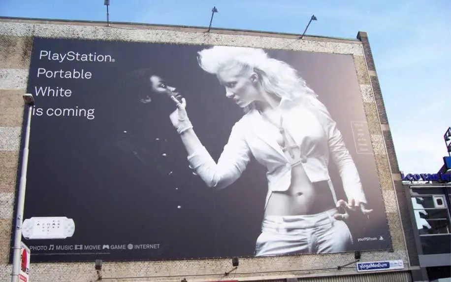 sony black vs white marketing campaign