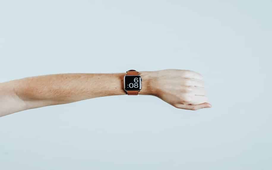 Image displaying a smartwatch to denote the concept of time.