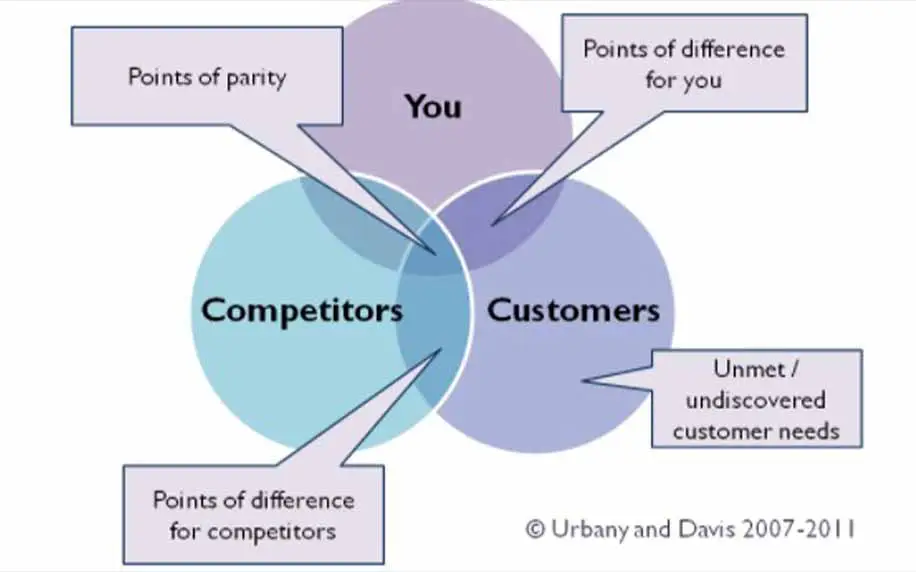 a diagram of the three circles model