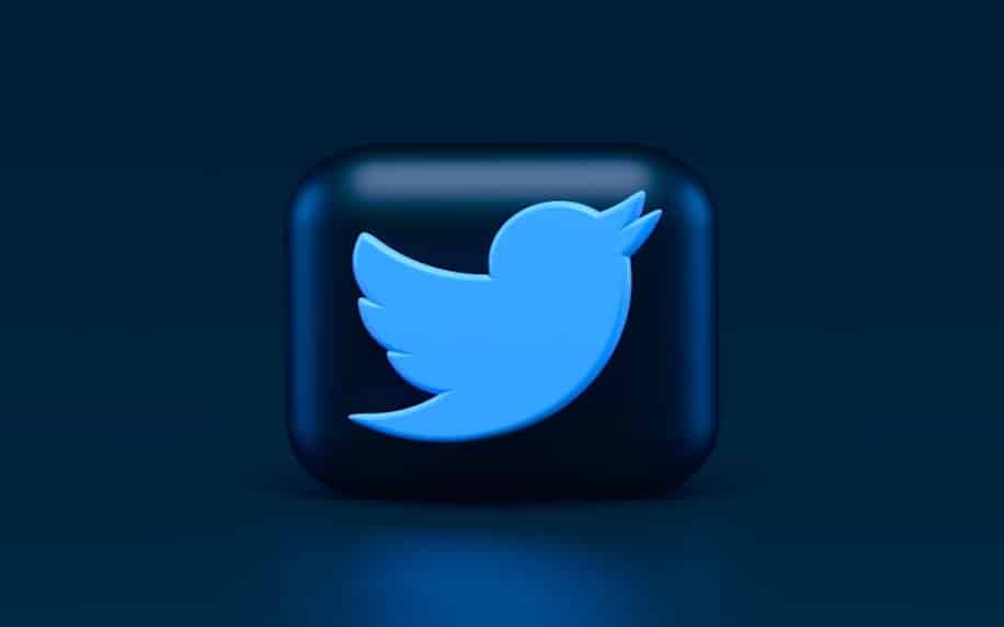 Image showing a futuristic rendering of the Twitter logo to denote innovation.