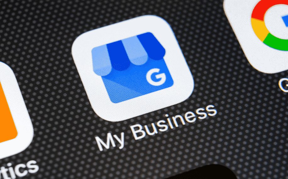Google My Business app on phone for local SEO