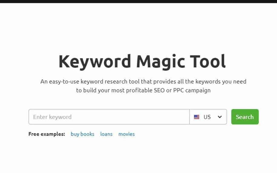 SEO for Hotels: A Complete Guide 3 a shot of SEMrush's keyword magic tool