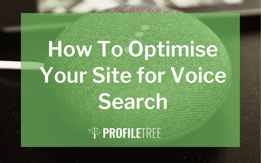image for the how to optimise your site for voice search blog
