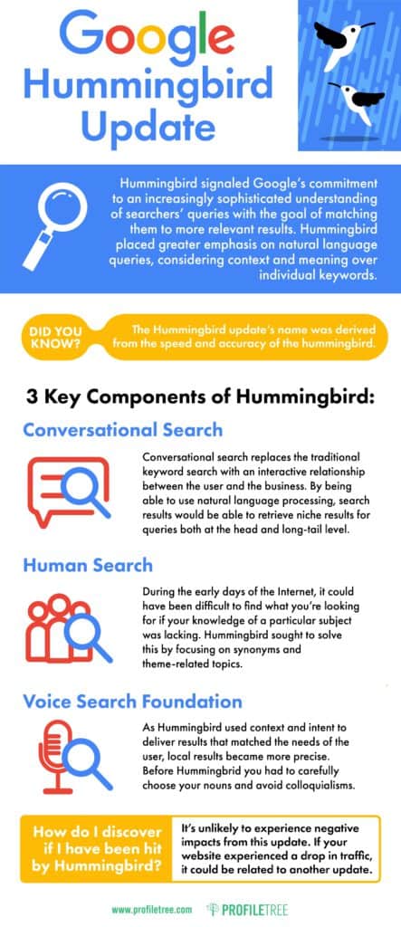 PT Google HUMMINGBIRD Update infographic