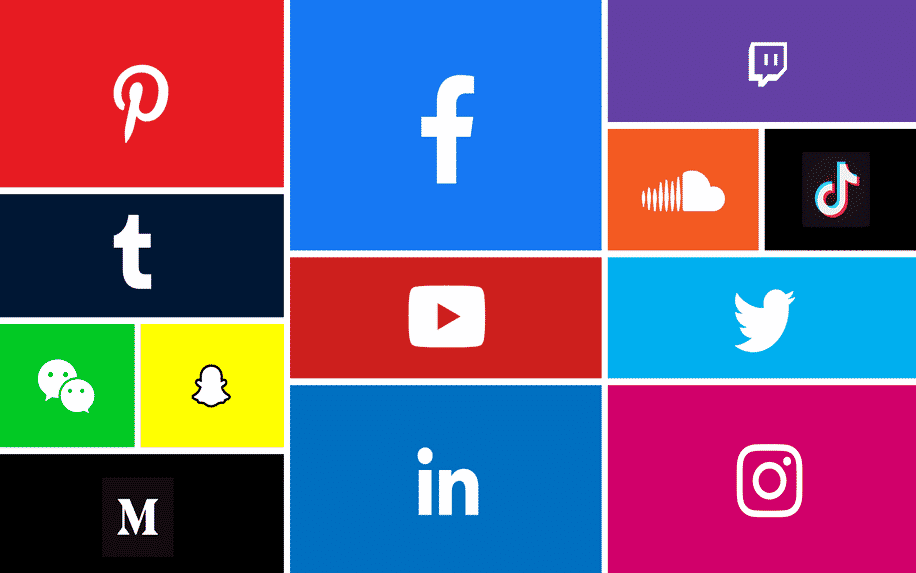 Social Media thumbnail logos
