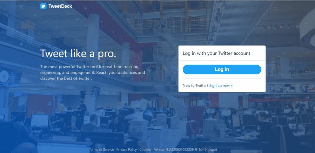 Our last free Twitter analytics tool is TweetDeck