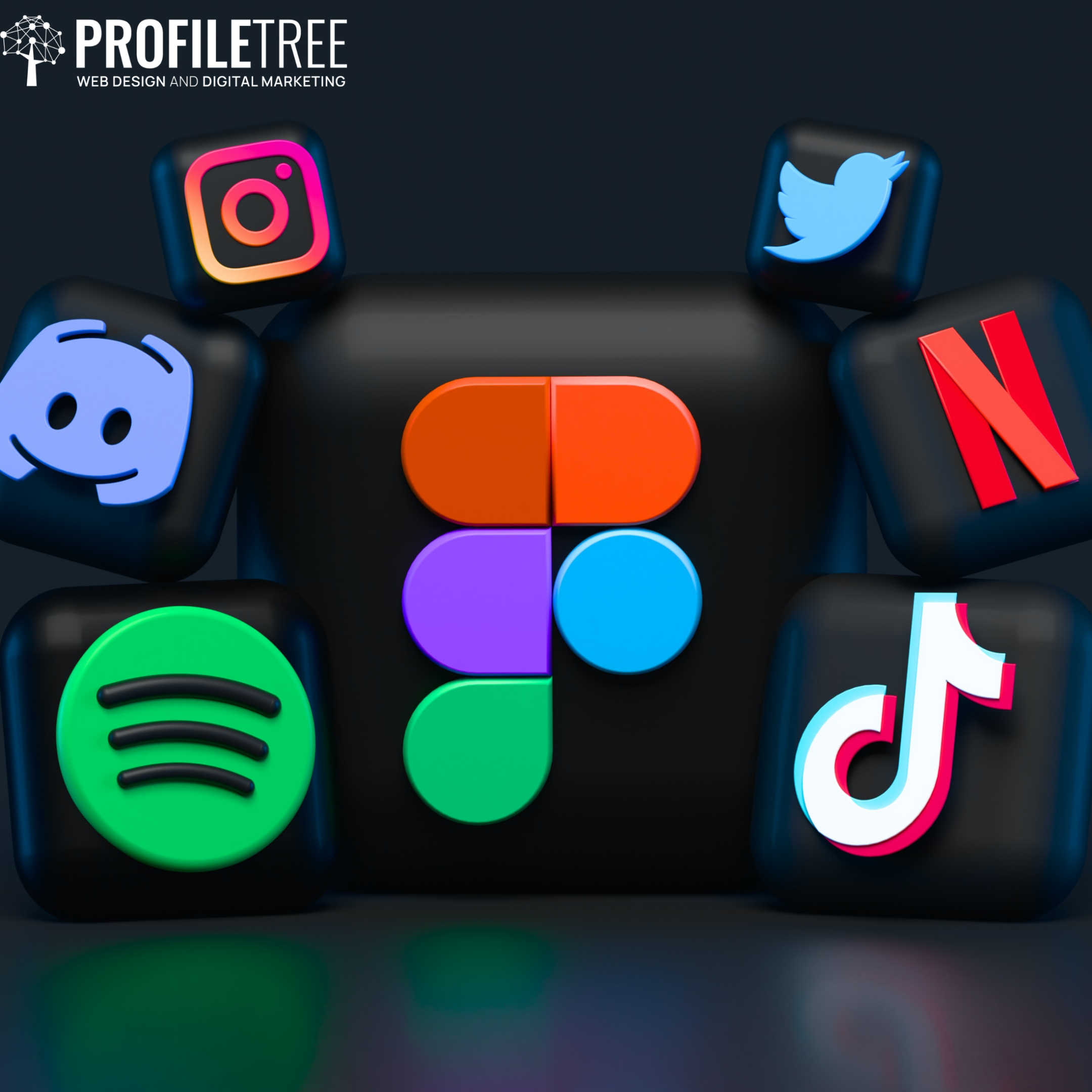 Image of multiple social media platform icons including instagram, twitter, tiktok, discord There are many social media platforms within digital marketing for small businesses; this, however, can make it difficult to manage for small businesses