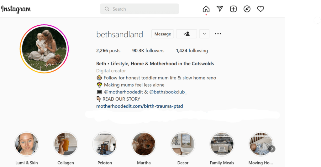 micro-social media influencer- Bethsandland