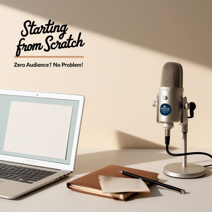 How to start a podcast with no audience? 