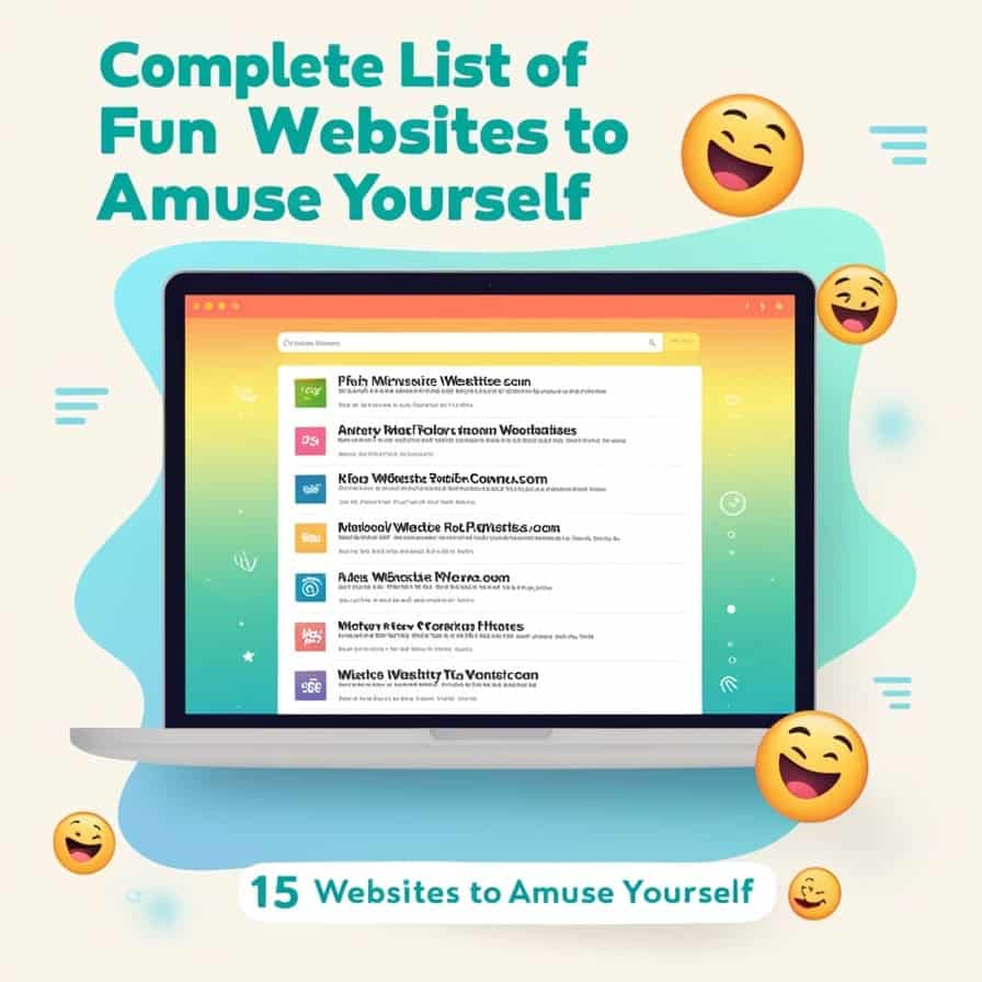 Complete list of Fun Websites to Amuse Yourself: Top 15 Examples
