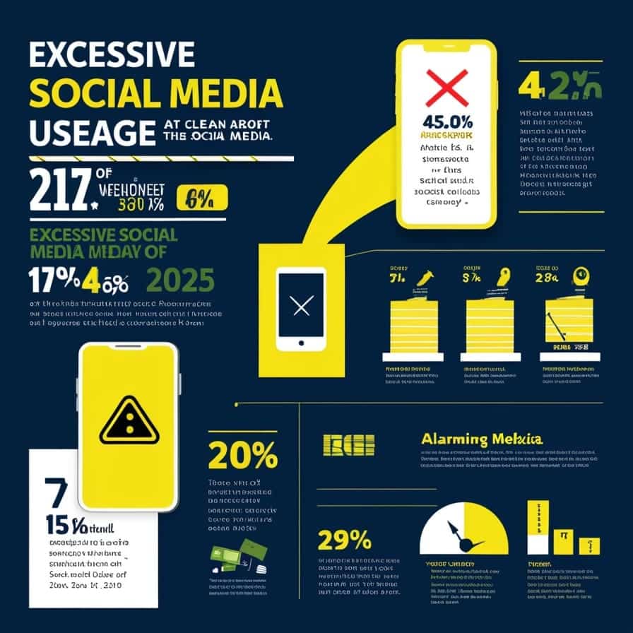 Statistics on Excessive Usage of Social Media