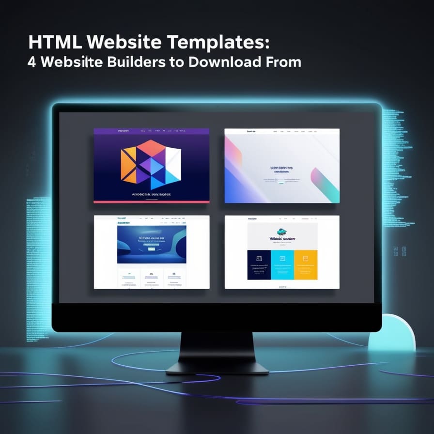 HTML Website Templates: 4 Website Builders to Download From