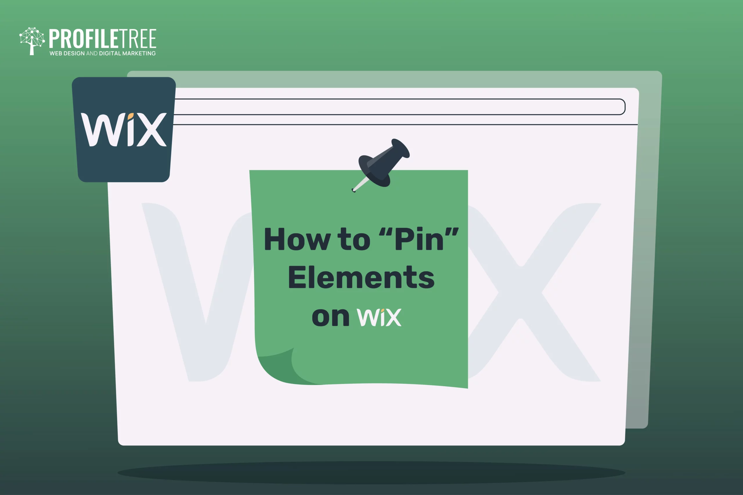 How to Pin elements on wix