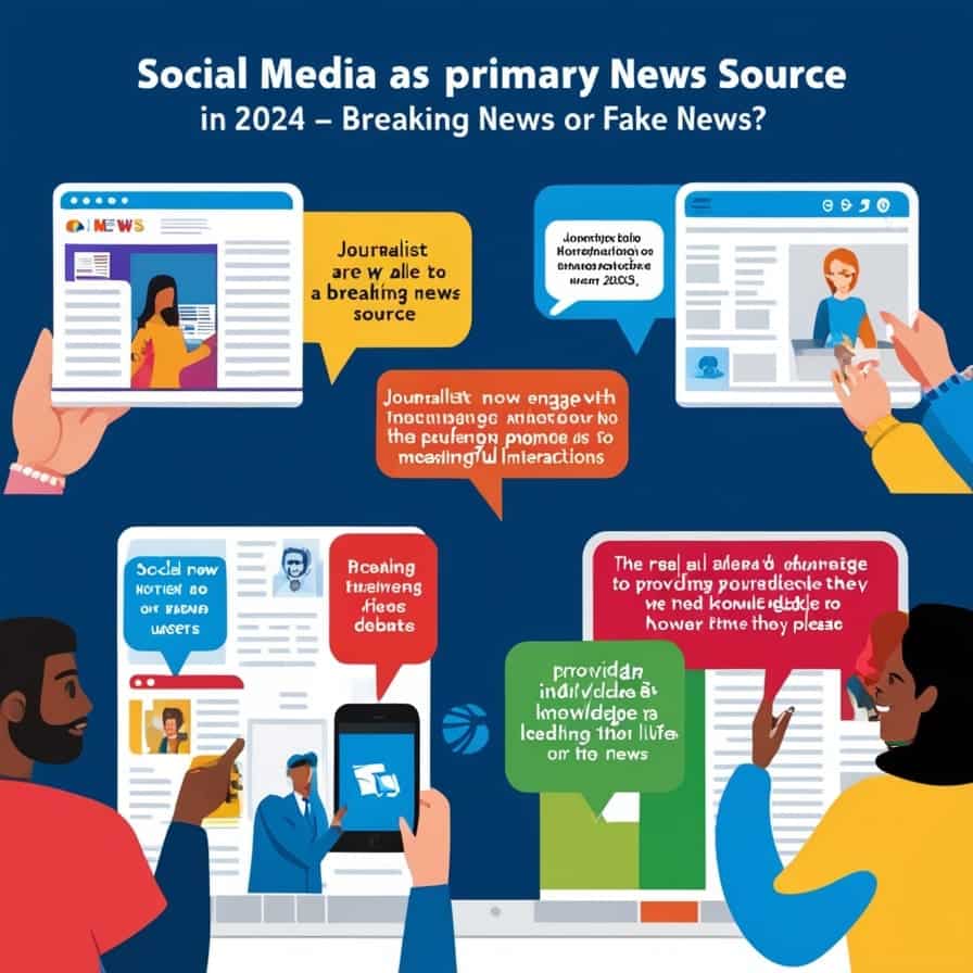 Social Media As A Primary News Source in 2024 - Breaking News or Fake News?