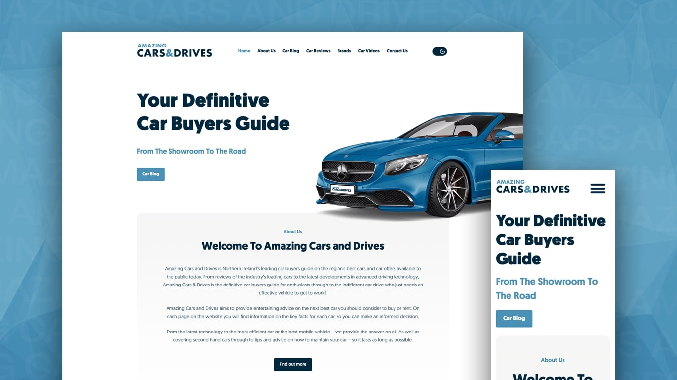 Car Review Website: Amazing Cars and Drives 2