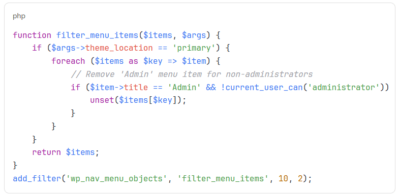 Navigation Menus in WordPress