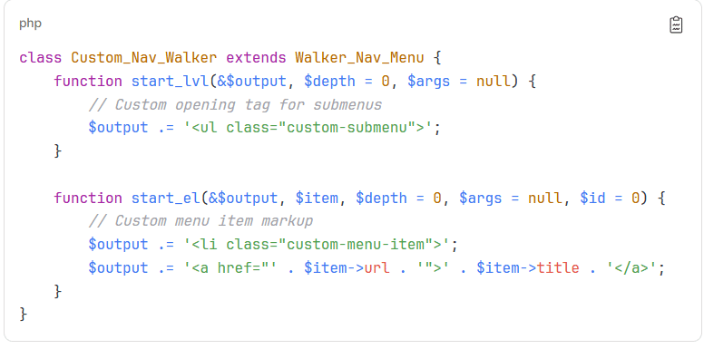 Navigation Menus in WordPress