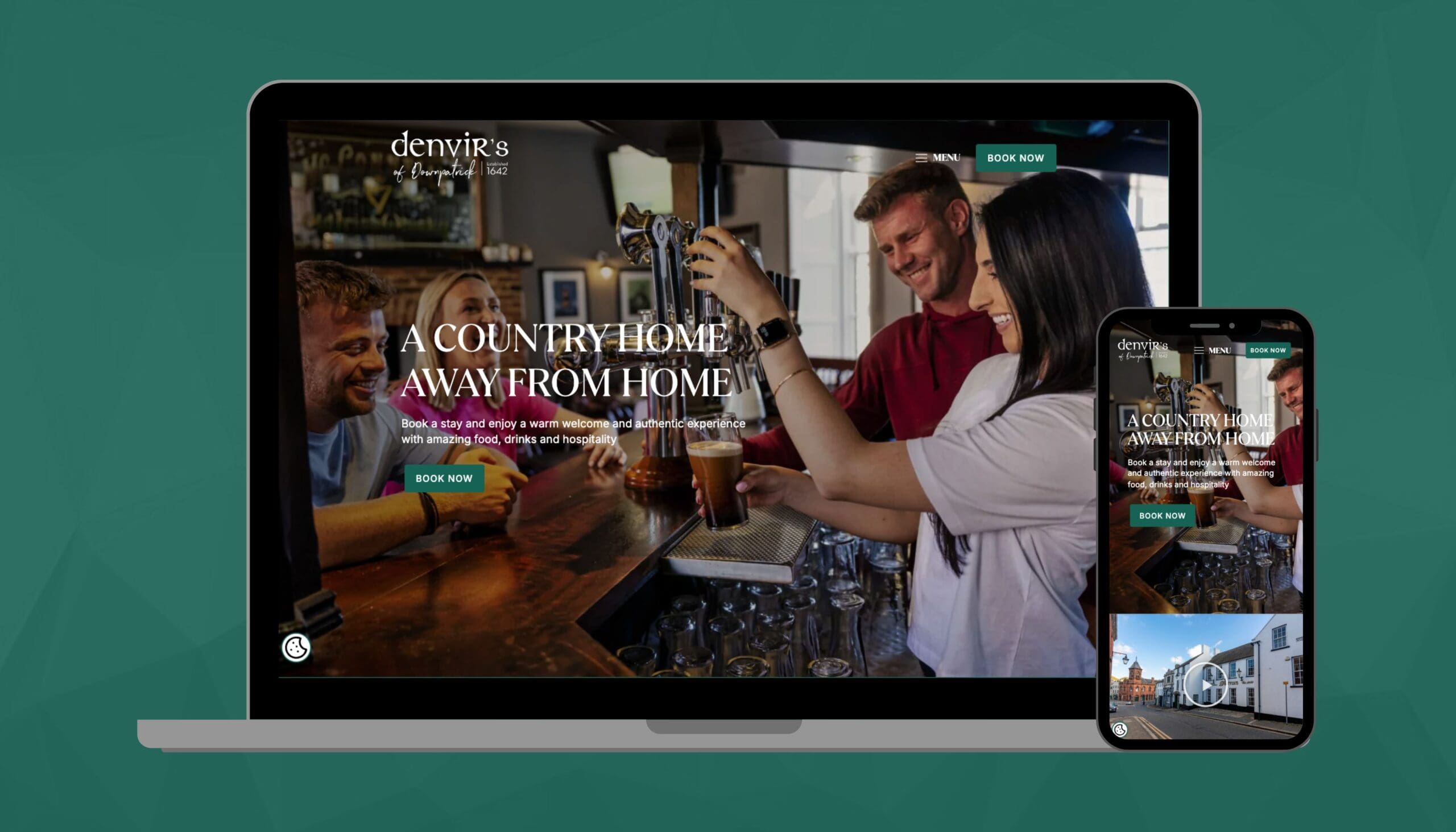 Mobile and Desktop for Denvirs Homepage