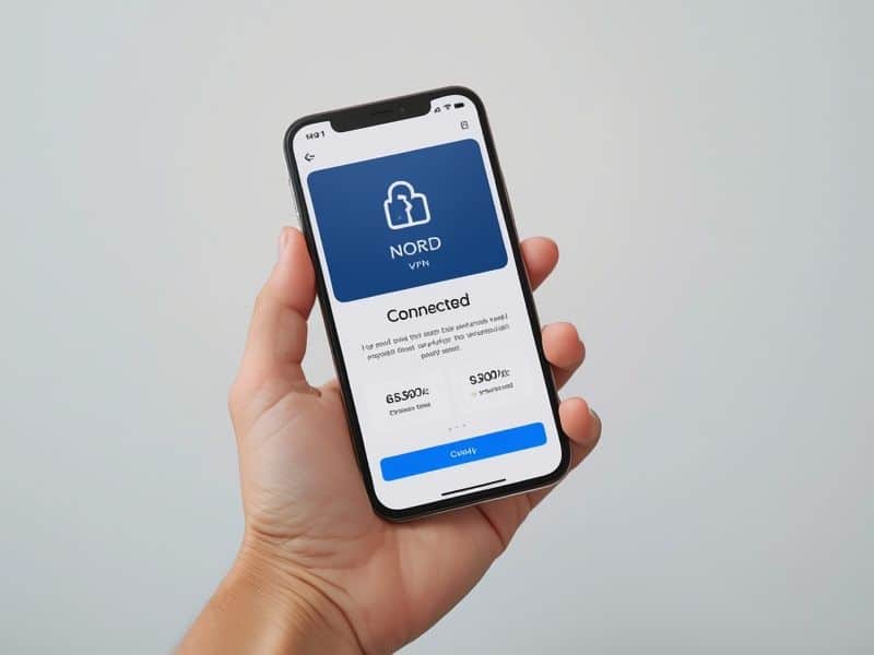 Best VPNs mobile application showing NordVPN connection for Netflix streaming