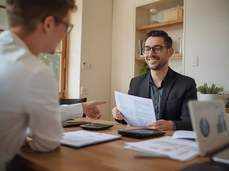 Small business loan statistics explained as a business owner reviews lending options with a financial advisor