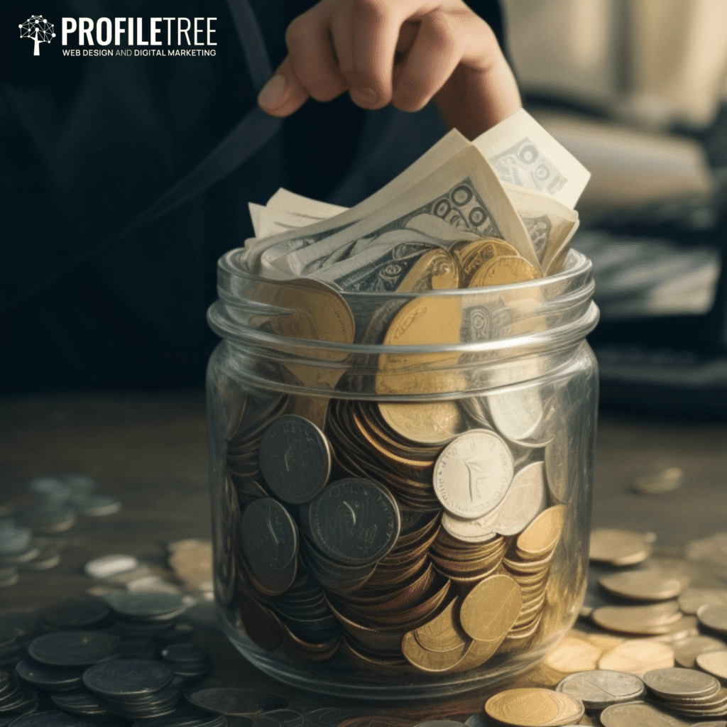 Image of full money jar