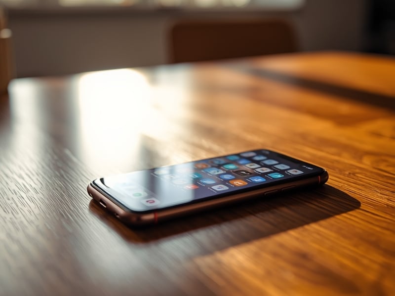Smartphone showing social media notifications on a desk, illustrating social media bullying statistics