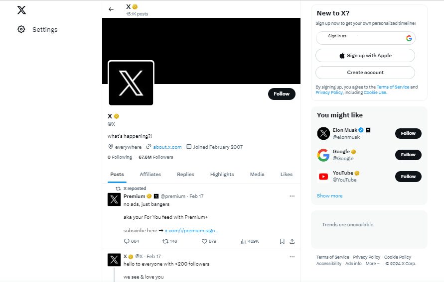 X/Twitter Layout—Social Media Marketing App for Small Businesses