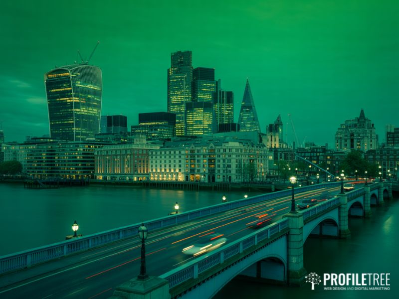 The London financial district skyline, reflecting the demand for Java programming careers in UK FinTech